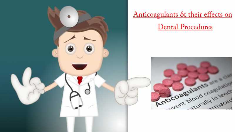 Anticoagulants & their effects on dental procedures